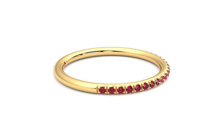 Taylor & Hart Daisy Wedding Ring 360 degree image 9