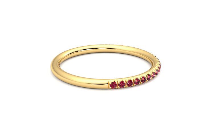 Taylor & Hart Daisy Wedding Ring 360 degree image 10