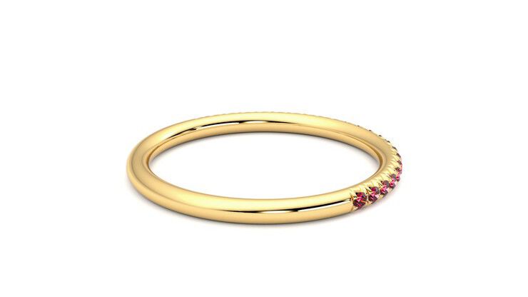 Taylor & Hart Daisy Wedding Ring 360 degree image 12