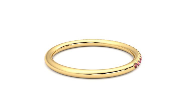 Taylor & Hart Daisy Wedding Ring 360 degree image 13
