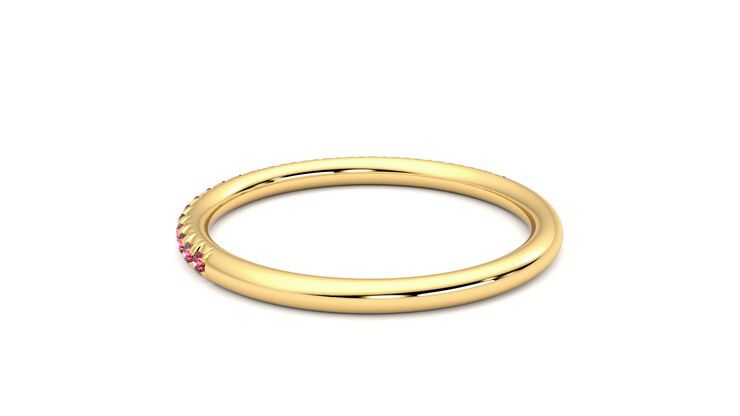 Taylor & Hart Daisy Wedding Ring 360 degree image 17