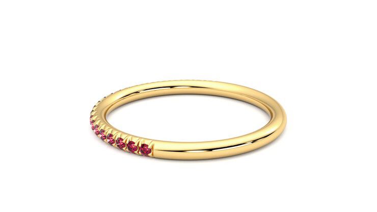 Taylor & Hart Daisy Wedding Ring 360 degree image 19