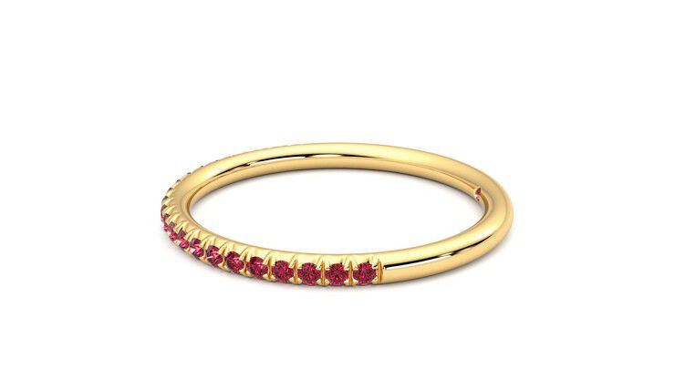 Taylor & Hart Daisy Wedding Ring 360 degree image 21