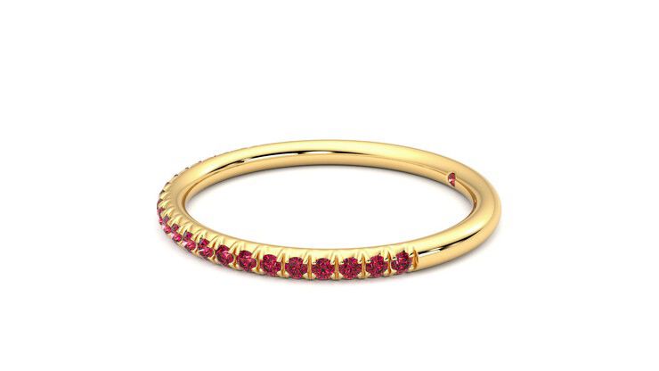 Taylor & Hart Daisy Wedding Ring 360 degree image 22