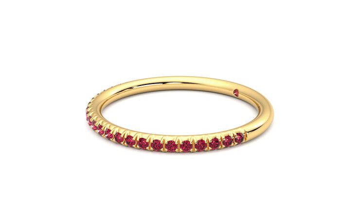 Taylor & Hart Daisy Wedding Ring 360 degree image 23