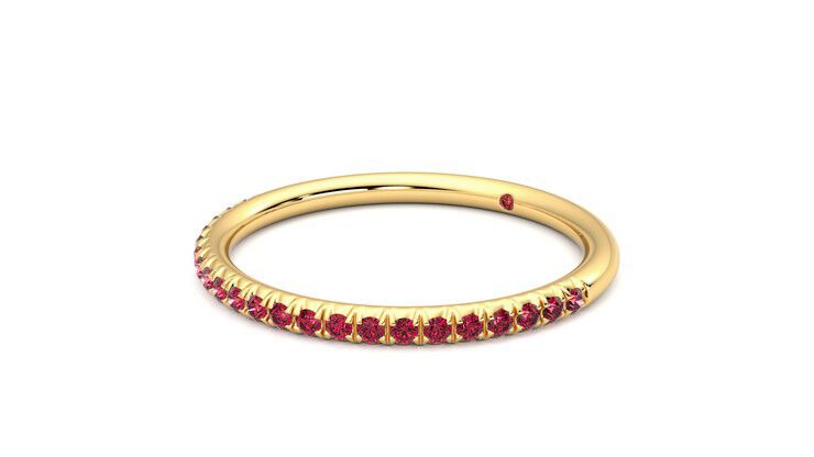 Taylor & Hart Daisy Wedding Ring 360 degree image 24