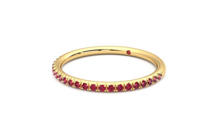 Taylor & Hart Daisy Wedding Ring 360 degree image 25