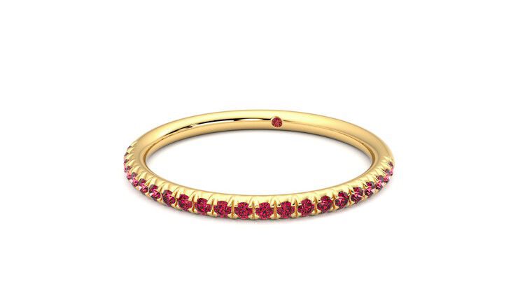 Taylor & Hart Daisy Wedding Ring 360 degree image 27