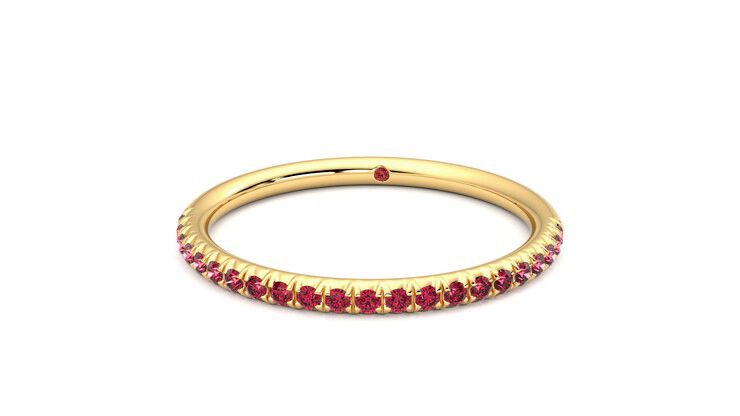 Taylor & Hart Daisy Wedding Ring 360 degree image 28