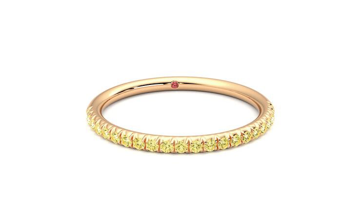 Taylor & Hart Daisy Wedding Ring 360 degree image 2