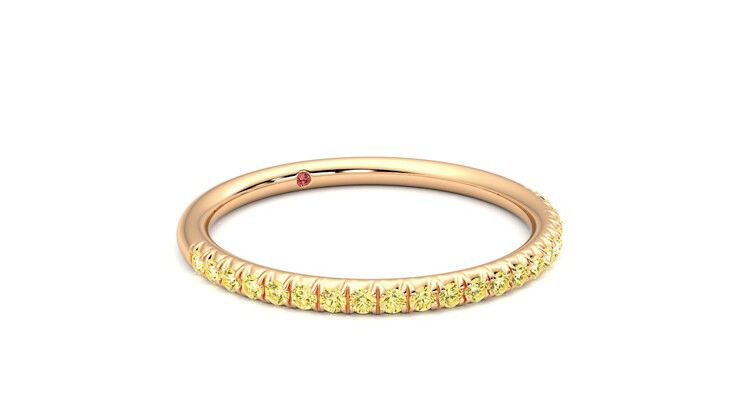 Taylor & Hart Daisy Wedding Ring 360 degree image 5