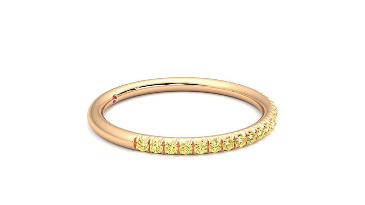 Taylor & Hart Daisy Wedding Ring 360 degree image 8