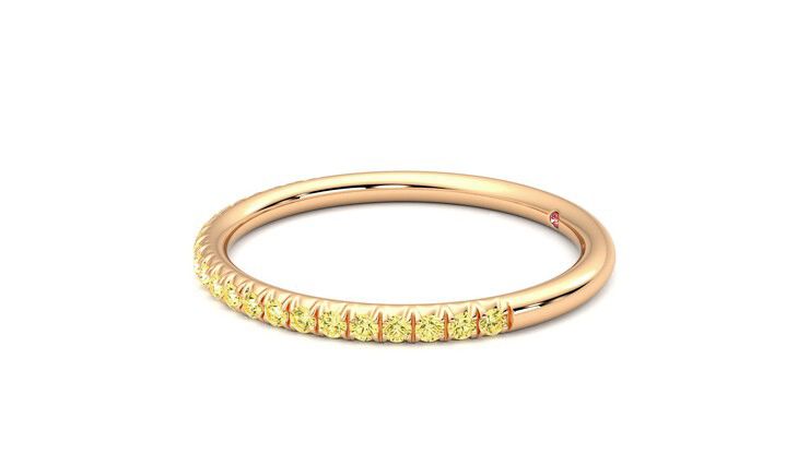 Taylor & Hart Daisy Wedding Ring 360 degree image 22