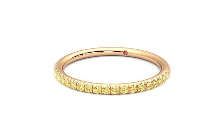Taylor & Hart Daisy Wedding Ring 360 degree image 26
