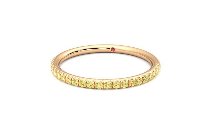 Taylor & Hart Daisy Wedding Ring 360 degree image 27
