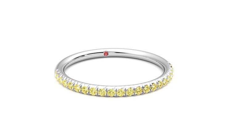 Taylor & Hart Daisy Wedding Ring 360 degree image 3