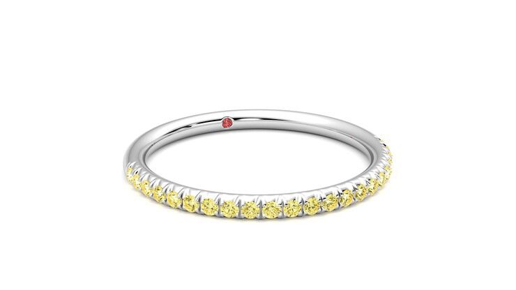 Taylor & Hart Daisy Wedding Ring 360 degree image 4