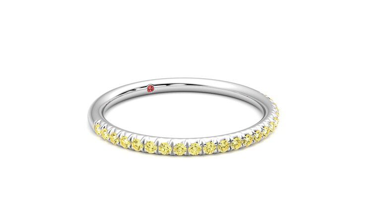 Taylor & Hart Daisy Wedding Ring 360 degree image 5