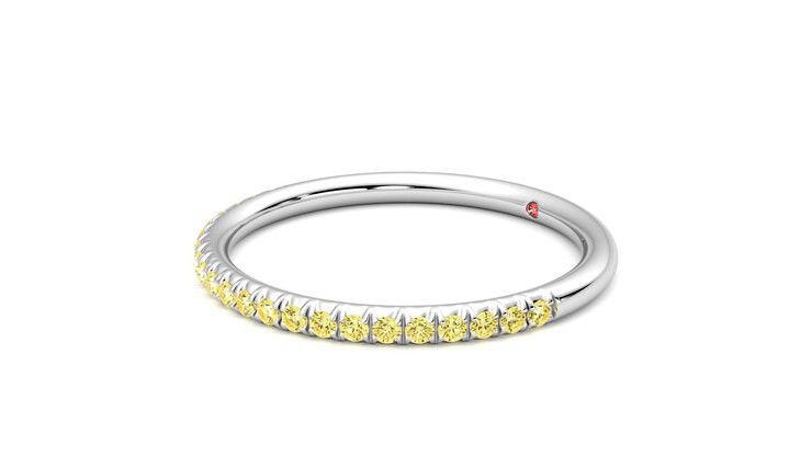 Taylor & Hart Daisy Wedding Ring 360 degree image 23