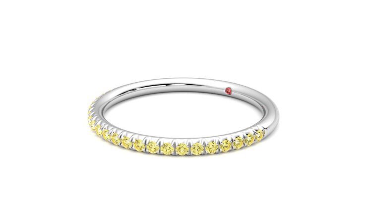 Taylor & Hart Daisy Wedding Ring 360 degree image 24