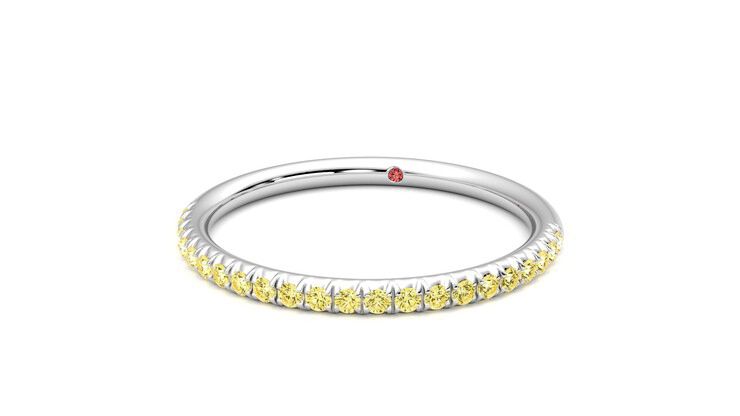 Taylor & Hart Daisy Wedding Ring 360 degree image 27