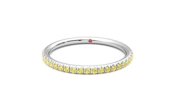 Taylor & Hart Daisy Wedding Ring 360 degree image 28