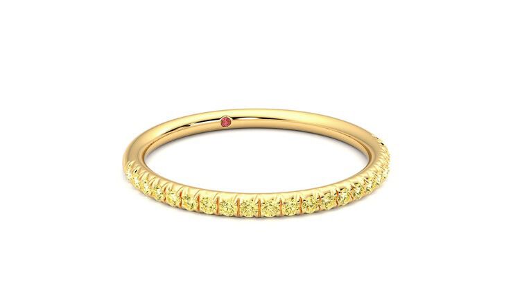 Taylor & Hart Daisy Wedding Ring 360 degree image 4