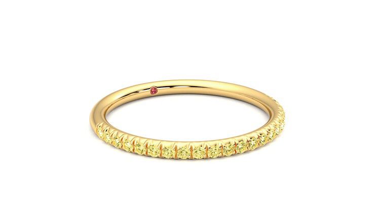 Taylor & Hart Daisy Wedding Ring 360 degree image 5