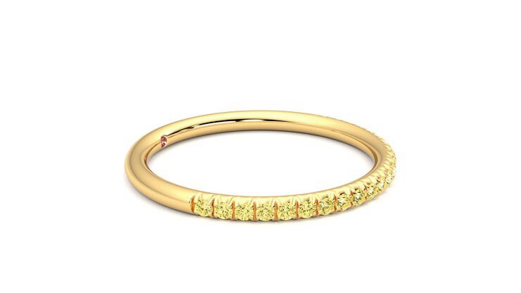 Taylor & Hart Daisy Wedding Ring 360 degree image 8