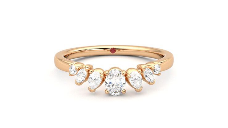 Taylor & Hart Diadem Wedding Ring 360 degree image 1