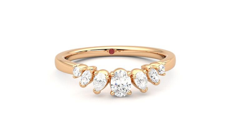 Taylor & Hart Diadem Wedding Ring 360 degree image 2
