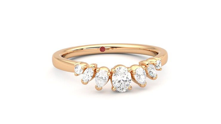 Taylor & Hart Diadem Wedding Ring 360 degree image 3