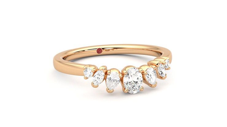 Taylor & Hart Diadem Wedding Ring 360 degree image 4