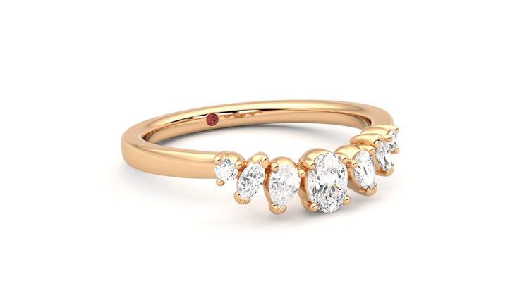 Taylor & Hart Diadem Wedding Ring 360 degree image 5