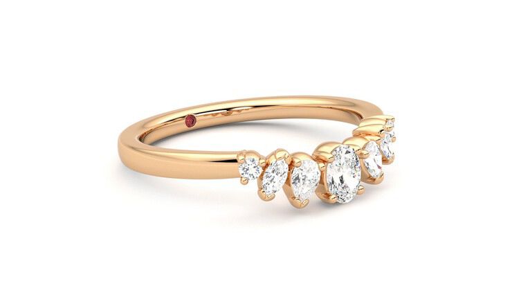 Taylor & Hart Diadem Wedding Ring 360 degree image 6