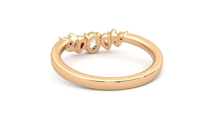 Taylor & Hart Diadem Wedding Ring 360 degree image 16