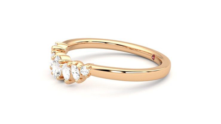 Taylor & Hart Diadem Wedding Ring 360 degree image 22