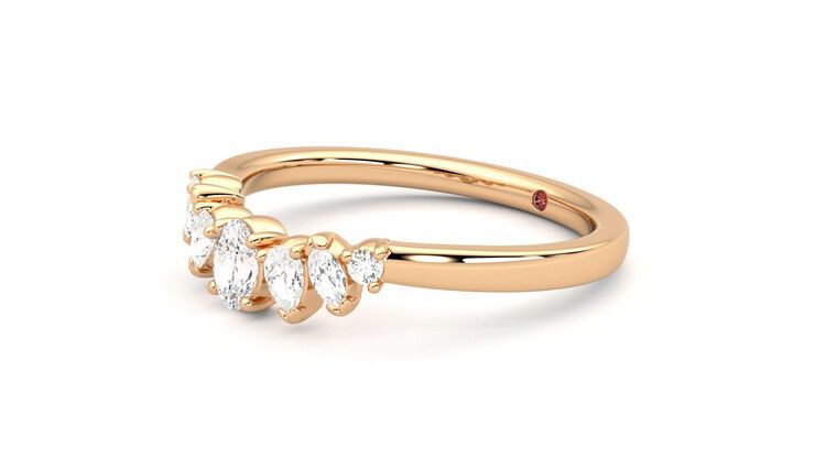 Taylor & Hart Diadem Wedding Ring 360 degree image 23