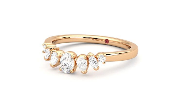 Taylor & Hart Diadem Wedding Ring 360 degree image 25