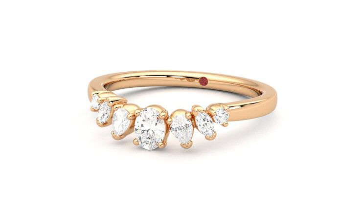 Taylor & Hart Diadem Wedding Ring 360 degree image 26