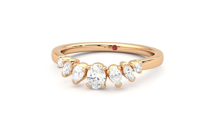 Taylor & Hart Diadem Wedding Ring 360 degree image 27
