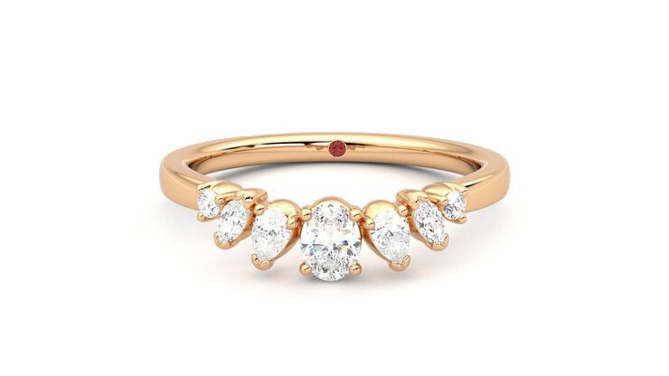Taylor & Hart Diadem Wedding Ring 360 degree image 29