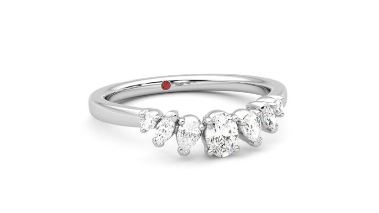 Taylor & Hart Diadem Wedding Ring 360 degree image 4