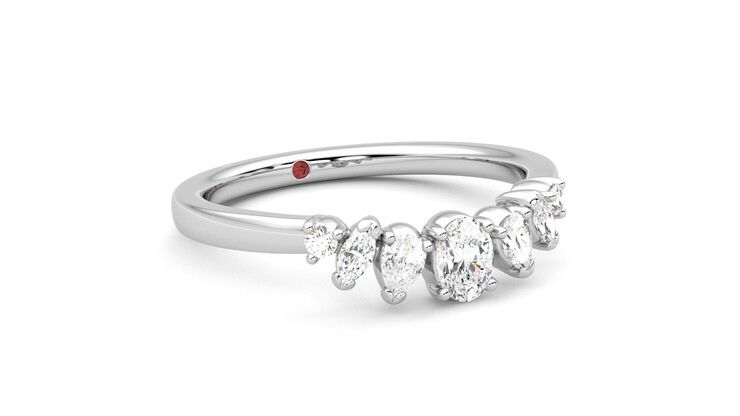 Taylor & Hart Diadem Wedding Ring 360 degree image 5