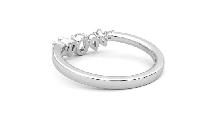 Taylor & Hart Diadem Wedding Ring 360 degree image 17