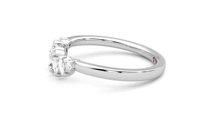 Taylor & Hart Diadem Wedding Ring 360 degree image 21