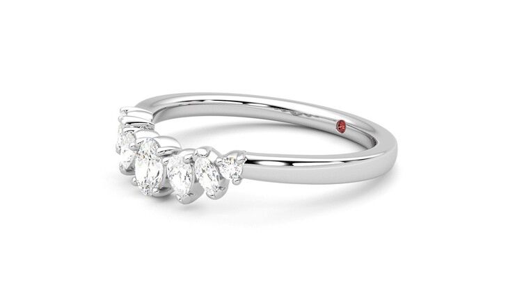 Taylor & Hart Diadem Wedding Ring 360 degree image 23