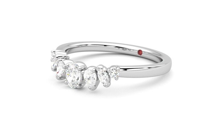 Taylor & Hart Diadem Wedding Ring 360 degree image 24