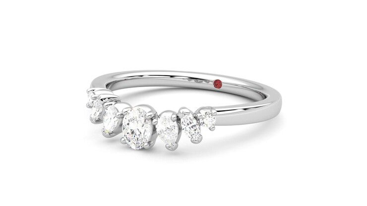 Taylor & Hart Diadem Wedding Ring 360 degree image 25