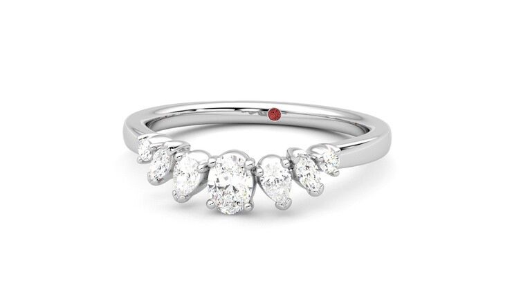 Taylor & Hart Diadem Wedding Ring 360 degree image 27